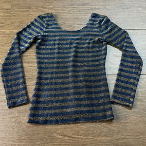 Sparkle & Fade Blue and Gold Shirt